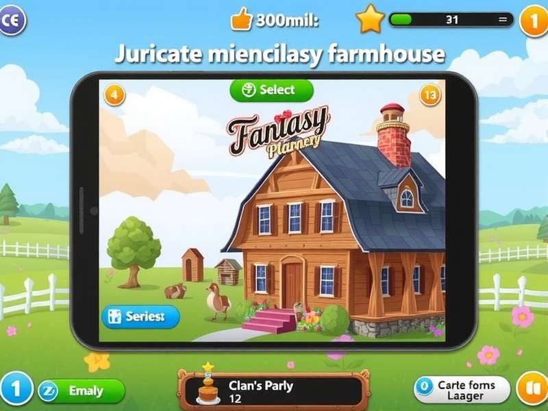 Farmhouse Fantasy Planner Game Screenshot